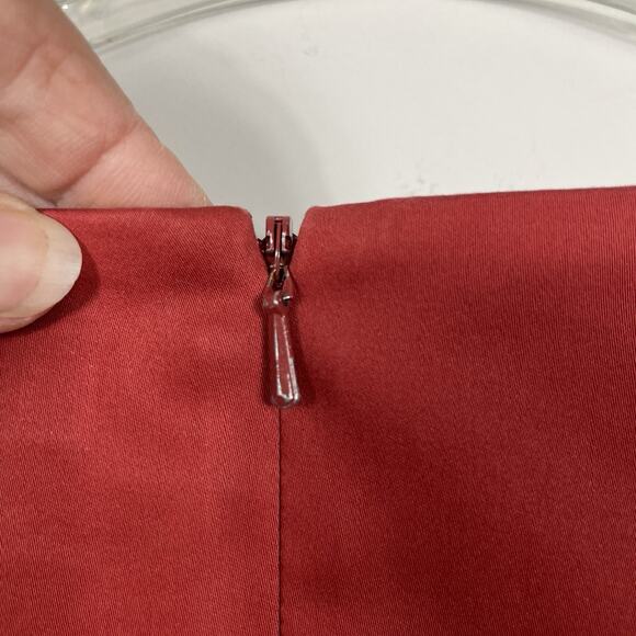 Max Mara Sheath Dress Size 8 Burnt Orange Quiet Luxury Career Party Wedding - Picture 7 of 9